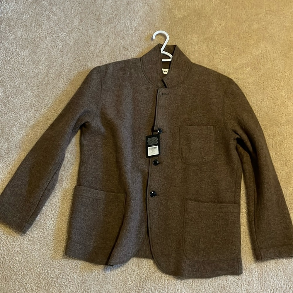Buck Mason Brown Wool Chore Coat